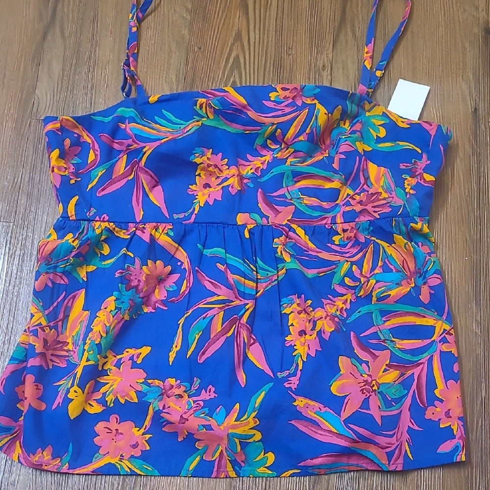 J.‎ Crew Blue Floral Camisole for women NEW.